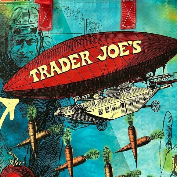 Trader Joe’s Plastic Reusable Shopping Tote Bag 6 Gallon Ohio Collectible - Picture 11 of 14